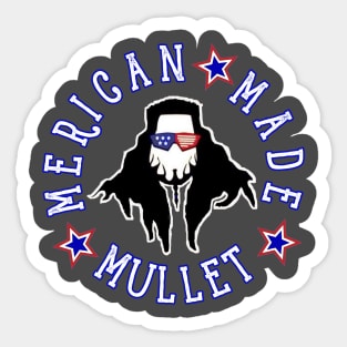 The Merican Made Mullet Chaz Sticker